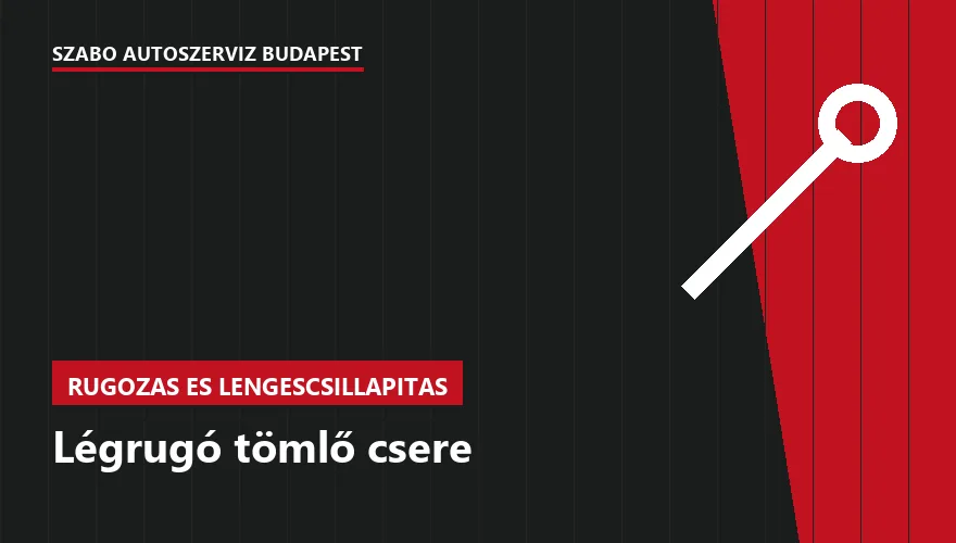 Légrugó tömlő csere a Szabó Autószervíz Budapest szervizében
