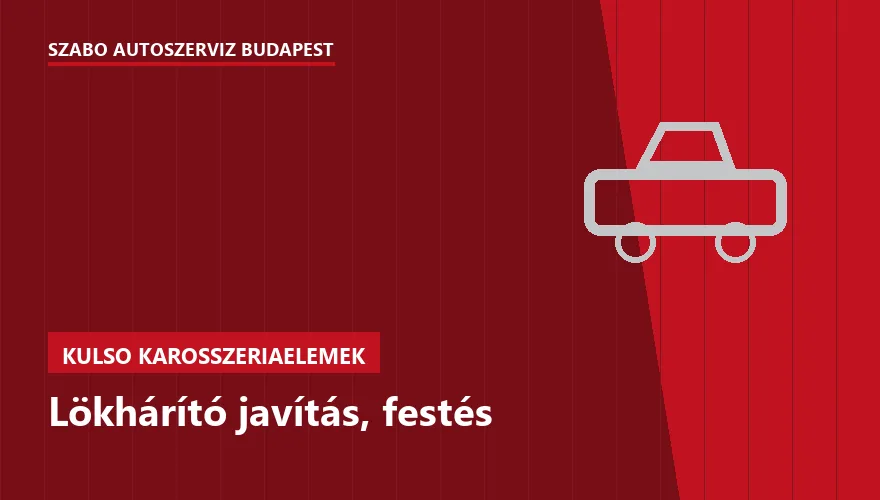 Lökhárító javítás, festés a Szabó Autószervíz Budapest szervizében