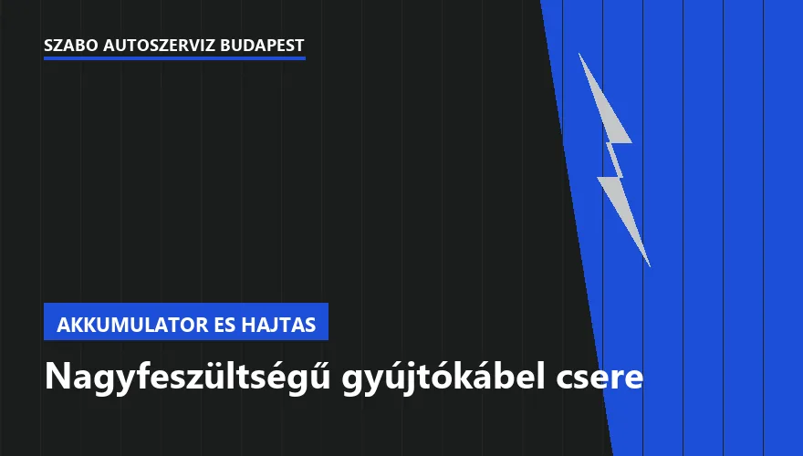Nagyfeszültségű gyújtókábel csere a Szabó Autószervíz Budapest szervizében