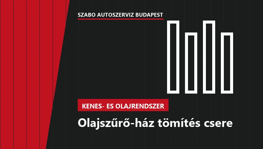 Olajszűrő-ház tömítés csere a Szabó Autószervíz Budapest szervizében