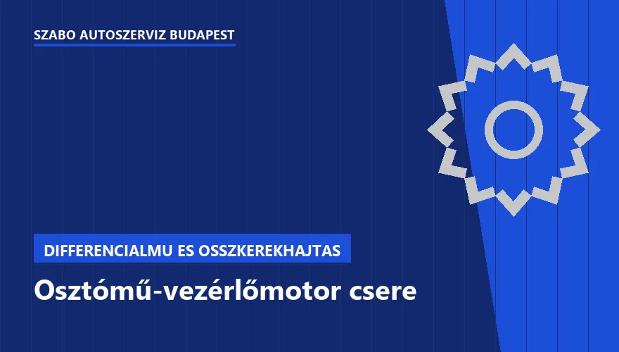 Osztómű-vezérlőmotor csere a Szabó Autószervíz Budapest szervizében