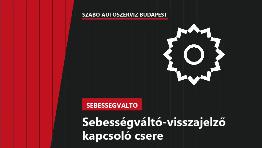 Sebességváltó-visszajelző kapcsoló csere a Szabó Autószervíz Budapest szervizében