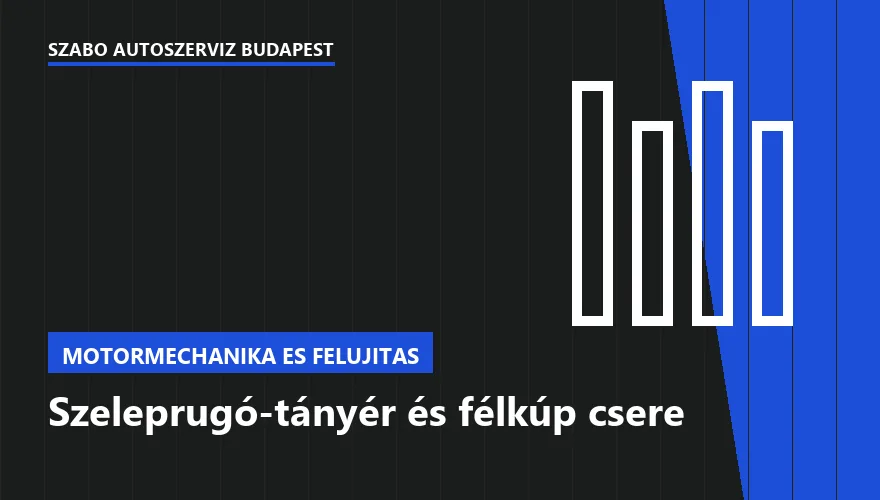 Szeleprugó-tányér és félkúp csere - autószerviz Budapest, Szabó Autószervíz műhely