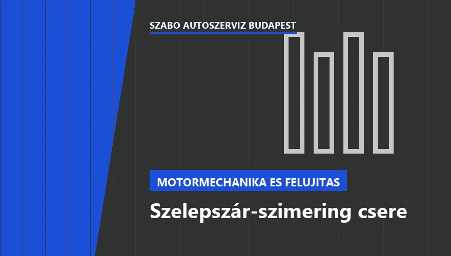 Szelepszár-szimering csere - autószerviz Budapest, Szabó Autószervíz műhely