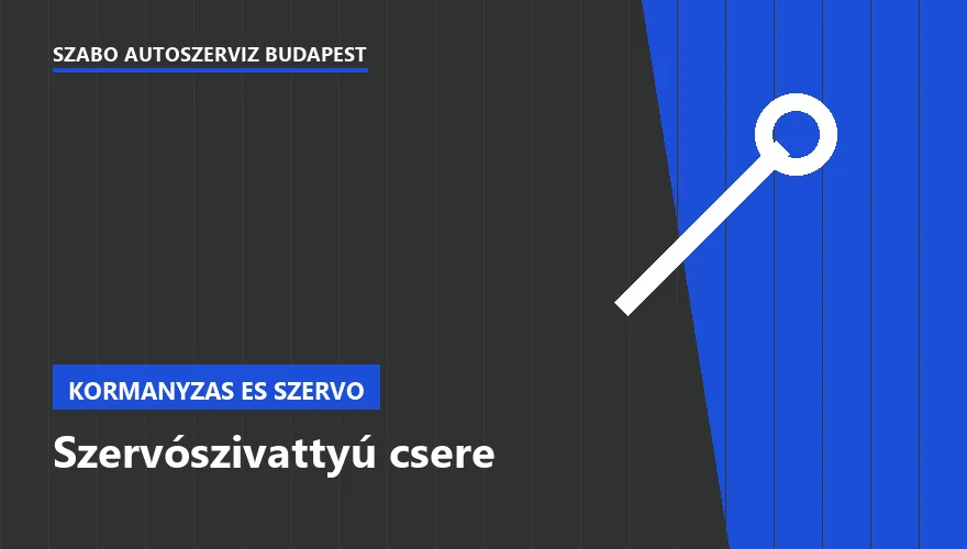 Szervószivattyú csere a Szabó Autószervíz Budapest szervizében