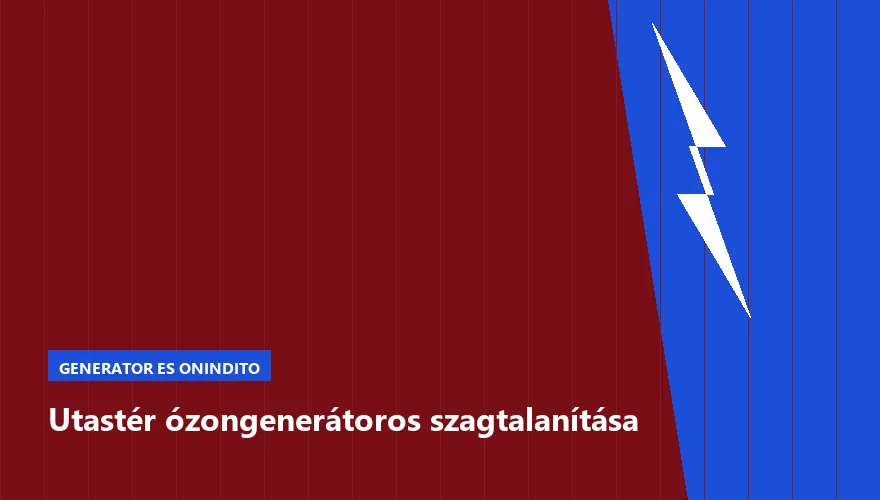 Utastér ózongenerátoros szagtalanítása a Szabó Autószervíz Budapest szervizében