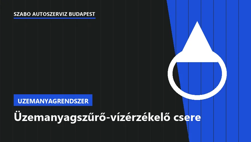 Üzemanyagszűrő-vízérzékelő csere a Szabó Autószervíz Budapest szervizében