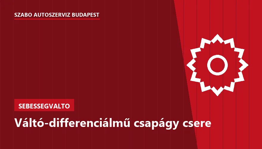 Váltó-differenciálmű csapágy csere a Szabó Autószervíz Budapest szervizében