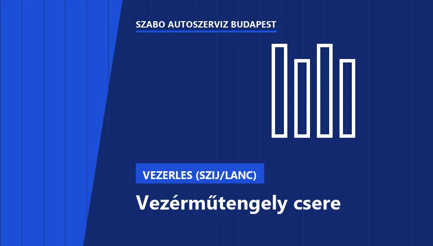 Vezérműtengely csere a Szabó Autószervíz Budapest szervizében