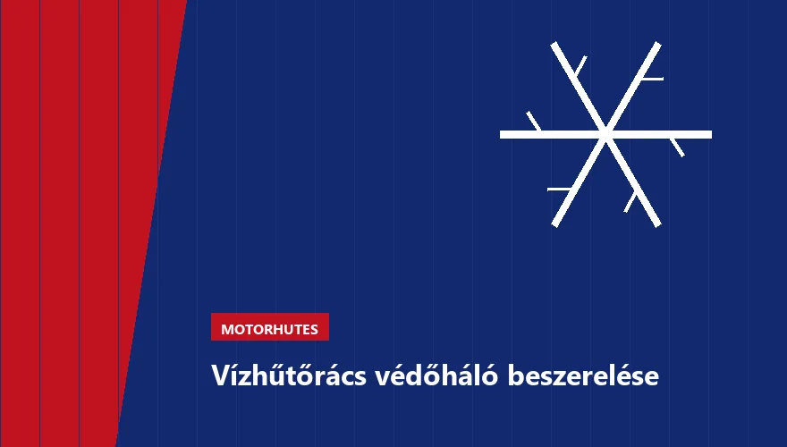 Vízhűtőrács védőháló beszerelése a Szabó Autószervíz Budapest szervizében